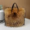 Bolsas de Felpa para Otoño e Invierno de Comercio Exterior, Bolsos de Mano, Bolsos de Hombro de Moda de Gama Alta, Bolsos de Piel Sintética