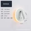 Luminária de parede para leitura em estilo nórdico com interruptor, adequada para quartos de hotel e pousadas, spot de LED criativo rotativo