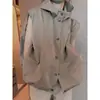 Chaleco de Chaqueta con Capucha sin Mangas para Mujer Principios de Otoño Nuevo Delgado Casual Deportivo Exterior Corto Chaleco de Trabajo