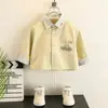 Roupa Infantil Meninos Primavera Outono Camisa 2026 Novo Estilo Coreano Bonita Casual para Bebês e Crianças Pequenas Comércio Exterior