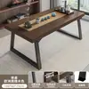 Conjunto de mesa e cadeiras de chá: uma mesa e cinco cadeiras, mesa de centro para sala de estar, casa, varanda, mesinha de chá, suporte para chá, escritório, mesa de chá grande para preparar chá