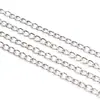 Cadena de Hierro Encriptada Cadena de Hierro Cadena sin Soldar Joyería Hecha a Mano DIY Cadena Larga Collar Pulsera