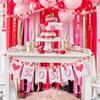 Accesorios de Joyería DIY Cuentas de Madera Inglesas con Estampado de Corazón Cuentas Sueltas Estilo Dulce Cuentas de Madera Decorativas con Forma de Corazón Cuentas Sueltas Accesorios Hechos a Mano