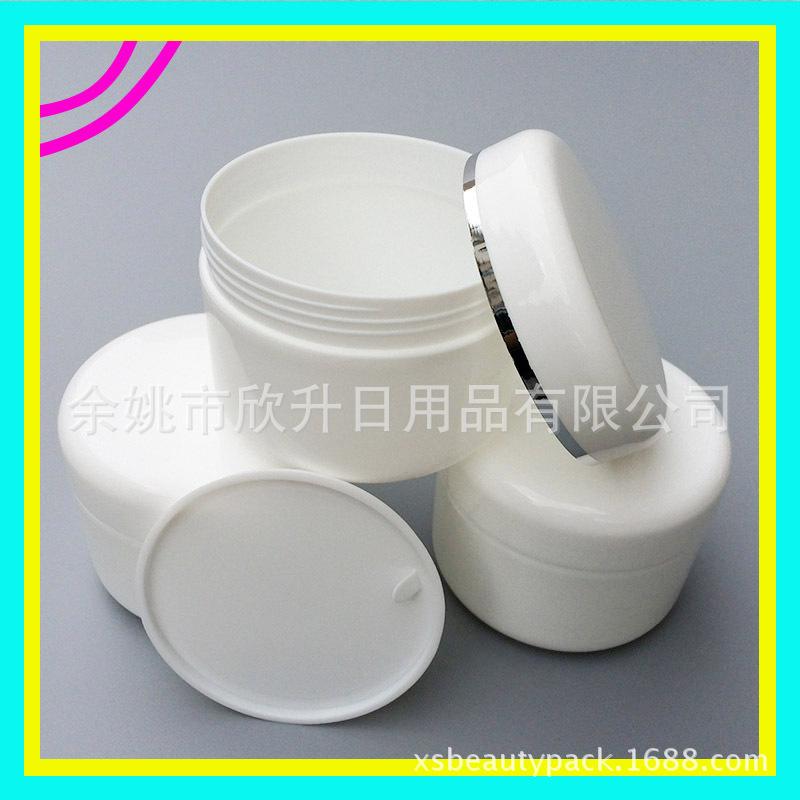 100g PP 圆  柱jar   带  银边