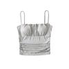 2505-25 Primavera Nuevo Estilo Coreano Chicas Picantes Deseo Puro Sexy Ajustado y Pequeño Relleno de Pecho Pequeño Camisola