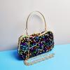 Bolsa de Mão com Miçangas Espelho Cruzado Nova Cor Bolsa de Noite Brilhante Bolsa Transversal Bolsa Feminina Bolsa de Casamento para Noiva