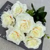 Decoración de Pared de Fondo para el Hogar Estilo Retro Transfronterizo Rosas Simuladas Arreglos Florales de Mesa para Sala de Estar Adornos Flores Falsas Fábrica Venta al por Mayor