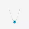 Corrente para Lábio, Colar com Diamante no Nariz, Uma Gota de Lágrima no Pescoço, Mini Diamante Único Clássico com Quatro Garras, Pingente de Zircônia Azul Marinho, Corrente para Clavícula