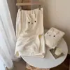 Toalhas de Coelho Atacado, Toalhas de Banho Espessas em Fleece Coral, Toucas de Banho Macias e Absorventes para Mulheres, Saias de Banho Fofas de Desenho Animado