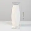 Jarrón de Cerámica Estilo Europeo Adornos de Instagram Manualidades Creativas de Escritorio Sala de Estar Transfronterizo Cocción Simple Estilo Sencillo Decoración de Porcelana Blanca