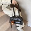 Bolso Sobaco Vintage para Mujer 2024 Nuevo Textura de Alta Gama Bolso Tote de Hombro Nicho Gran Capacidad Bolso de Mano Portátil