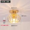 Cristal corredor luz corredor luz varanda luz teto LED estilo nórdico personalizado criativo pequeno lustre luz corredor