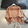 Em Estoque Nuvvem Fumê Linho Francês Viscose Manga Kimono Blusa H30252 Atacado