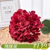 Flores artificiais de hortênsia de haste única, base de cor de hortênsia, hortênsia grande para decorações de casamento, flores artificiais no atacado para arranjos florais e paisagismo