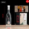 Paquetes al por mayor de 0,5 kg de Botellas de Vidrio, Botellas para Licores, Botellas de Vino Vacías Transparentes Selladas de 500 ml, Botellas de Vino de Cocina Blanco Cristalino, Botellas de Vino Extranjero