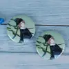 Insignia de Anime Estilo Antiguo, Regalo Bidimensional, Artesanía Metálica Conmemorativa de Convención Aleación al por Mayor
