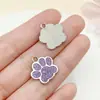 28 Goteo de Aceite Dibujos Animados Brillo Fino Pata de Gato Huella de Pata de Oso Colgante DIY Etiqueta para Cachorro Etiqueta para Mascota Accesorios de Joyería