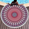 Suministro Transfronterizo Microfibra Mandala Flor Redonda Toalla de Playa de Verano Chal Impreso Borla