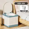 Inodoro Móvil para Ancianos, Mujeres Embarazadas, Silla Plegable Portátil para Adultos, Escupidera Doméstica de Plástico para Interiores