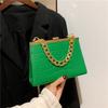 Bolso Transfronterizo 2022 Nuevo Bolso Cuadrado Pequeño Portátil con Cadena con Patrón de Piedra de Moda Elegante Combinable Bolso Bandolera de Hombro