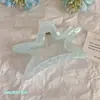 Grampo de Cabelo Estrela com Laço Estilo Fresco para Mulheres Simples Elegante Disco de Cabeça Presilha de Cabelo Presilha de Tubarão Acessório de Cabelo