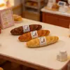 Bolsa de Gato de Dibujos Animados, Modelo de Prop de Panadería Baguette, Decoración de Escena en Miniatura, Llavero DIY, Pasador de Pelo, Accesorios para Coletas