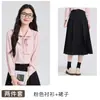 Ropa para Entrevista, Re-Examen, Examen de Admisión de Posgrado, Camisa Formal para Ocasión Profesional, Camisa de Mujer, Falda, Traje de Dos Piezas Nuevo Otoño e Invierno