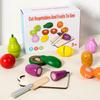Cpc Brinquedos de Madeira Transfronteiriços para Crianças Brincarem de Faz de Conta Simulação de Frutas e Vegetais Cortáveis Brinquedos de Educação Infantil Brinquedos Educacionais