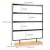 Popular Estante para Aretes con Base de Madera de Amazon Estante Desmontable para Exhibición de Joyería Estante para Colgar Aretes Almacenamiento de Aretes de Escritorio
