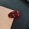 Grampo de Cabelo Oval com Bolinhas e Gota d'Água Fofo Menina Ins Versátil para Franja Lateral Acessórios de Cabelo Adorno