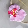 Pinza para el pelo de Phalaenopsis con Ambiente de Hada Súper Flor para el Cabello Estilo Mori para Mujer Pinza Lateral de Pico de Pato Placa Trasera para el Cabello Pinza de Sujeción para el Cabello Pinza para el Pelo