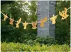 Guirnalda Creativa de 10 Árboles de Navidad de Papel 3D Cadena de Adornos Navideños Decoraciones Colgantes para Fiestas Suministros para Decoración de Pared y Techo