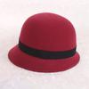 Otoño e invierno nuevos sombreros de lana para mujer, sombrero de lana, sombrero de fieltro, sombrero de lavabo multicolor elegante y sencillo para mujer