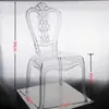 Silla Acrílica Transparente de Cruces Silla de Palacio Silla con Respaldo de Silla Hotel de Lujo Banquete Salón de Bodas Silla de Boda Stock Listo