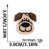 Patches de Tecido Bordados Autoadesivos Padrão de Cachorro Desenho Animado Fofo Qiansheng para Roupas, Bolsas, Capas de Celular, Decoração DIY