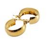 Nuevos Aretes Brillantes Europeos y Americanos Transfronterizos Acero de Titanio Oro de 18K Aretes Simples Elegantes Versátiles para Mujer Venta al por Mayor Geometría
