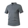 Fornecimento ao vivo 220 gramas de camisa POLO de ferramentas pesadas, camiseta masculina de lapela de alta qualidade, camiseta leve casual de negócios, manga curta