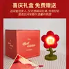 Linterna de Flores lámpara de boda lámpara de habitación de bodas lámpara de noche para la Novia lámpara de dote de boda regalo de boda Lámpara de Boda Roja