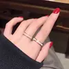 Anillo Liso de Acero de Titanio Estilo Europeo y Americano para Mujer, Anillo Versátil Vintage de Oro Rosa para Dedo Índice, Anillo para Dedo del Pie