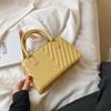 Nuevos Bolsos Pequeños para Mujer 2021 Primavera y Verano Nuevo Estilo Hilo Bordado Bolso de Hombro Único Cruzado Textura Bolso de Mano de Moda Tendencia