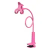 Suporte de Celular Preguiçoso para Uso na Mesa de Cabeceira, Multifuncional para Transmissão ao Vivo e Assistir Séries, Suporte Criativo com Clipe e Tubo Flexível para Desktop Universal