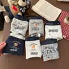 Cueca Boxer Feminina Jacquard Estilo Academia Britânica Cor Pêssego Algodão Puro Estampa de Urso Hipoalergênica Antibacteriana Respirável Cintura Média