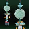 Colgante de perfume de coche de fábrica Xiangyun, calabaza de loto de jade verde, colgante creativo para decoración de coche, accesorios para coche al por mayor