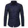 Camisa de manga larga para hombre de AliExpress Amazon, nueva camisa de solapa fina con estampado floral de moda europea y americana para hombre, venta al por mayor