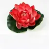 Flores de lótus artificiais, folhas de lótus e decorações falsas para lago, incluindo nenúfares de plástico e lagos de peixes, para oferendas budistas, com frete grátis