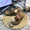 Nuevas Pantuflas Kt Cat para Niñas, Uso en Exteriores, Lindos Zapatos de Dibujos Animados Cómodos tipo Birkenstock para Niñas, Zapatillas Medias Cerradas para Exteriores