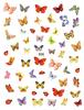 Pequeno Livro Vermelho Nail Art Stickers Ins Vento Barroco Borboleta Decal bonito Flor fresca 3D Cartoon Nail Sticker