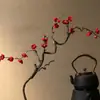 Arreglo floral de una sola flor artificial decoración begonia retro ciruelo de invierno ramas secas arreglo floral de entrada vid de flor decorativa artística Zen chino
