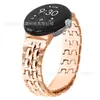 Adequado para Google Pixel 1/2/3/4 Pulseira de Aço Estilo Corrente de Metal Cruzada 41mm Pulseira de Relógio Inteligente de Metal