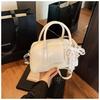 Bolso de Mano de Diseño Nicho Transfronterizo Bolso Cuadrado Pequeño 2025 Nuevo Estilo Simple y Versátil Color Sólido Un Solo Hombro Bandolera
